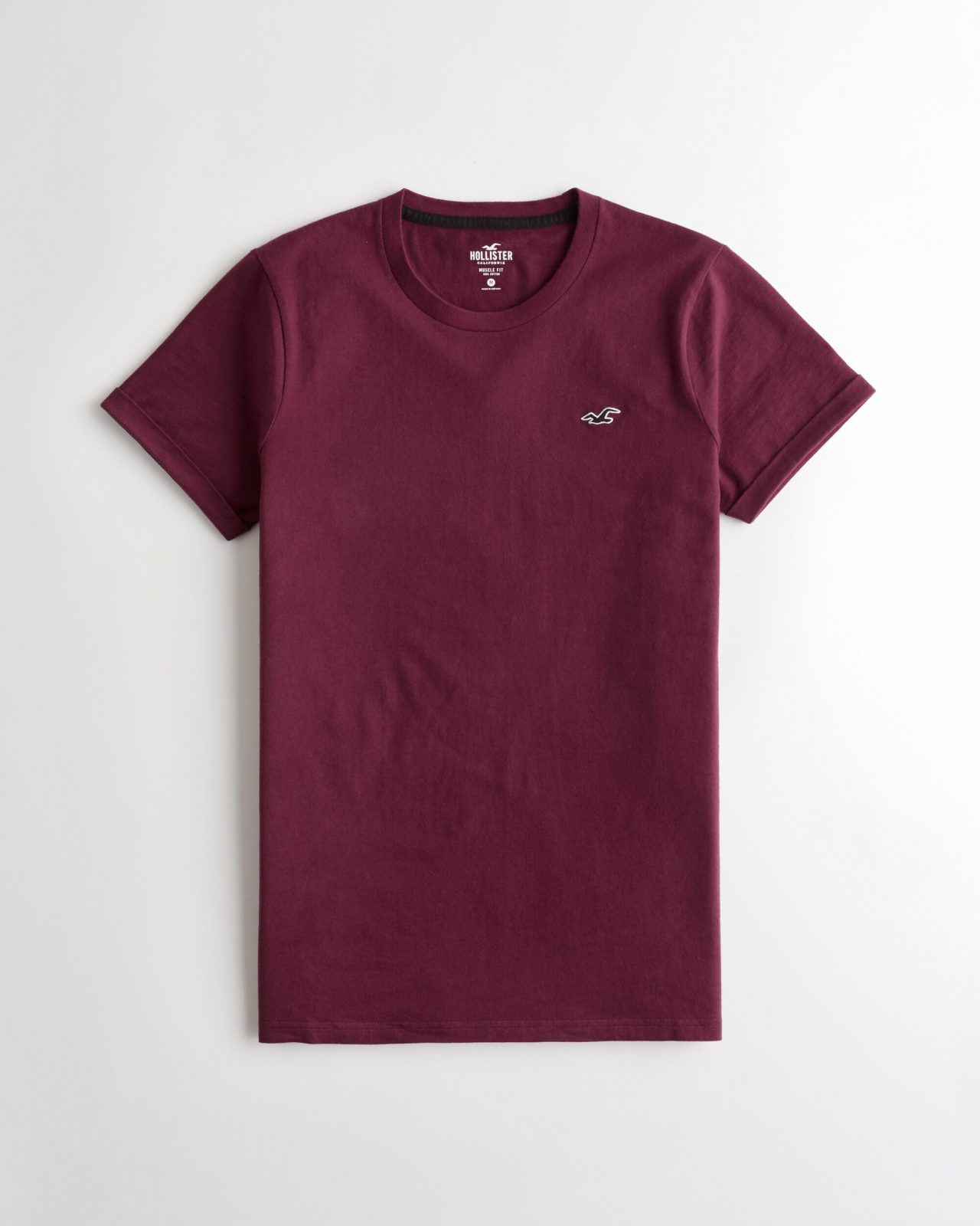 Áo thun nam Hollister HCO-T183 Must-Have Crewneck Tee Đỏ tím