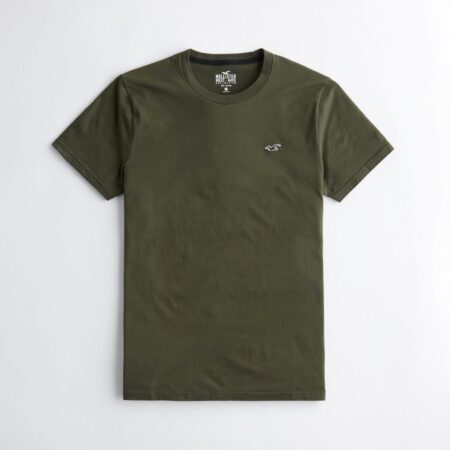Áo thun nam Hollister HCO-T185 Must-Have Crewneck Tee Xanh rêu