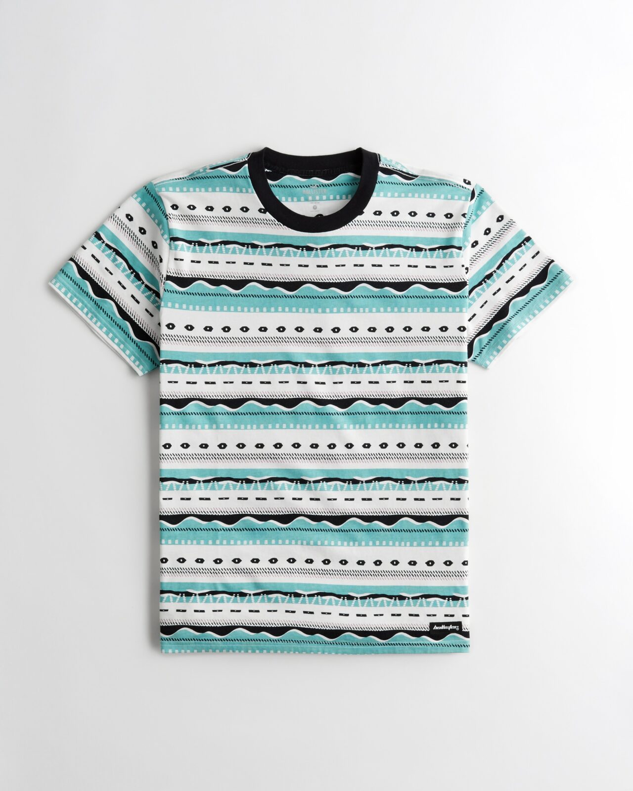 Áo thun nam Hollister HCO-T187 Relaxed Vintage Striped Crew T-Shirt