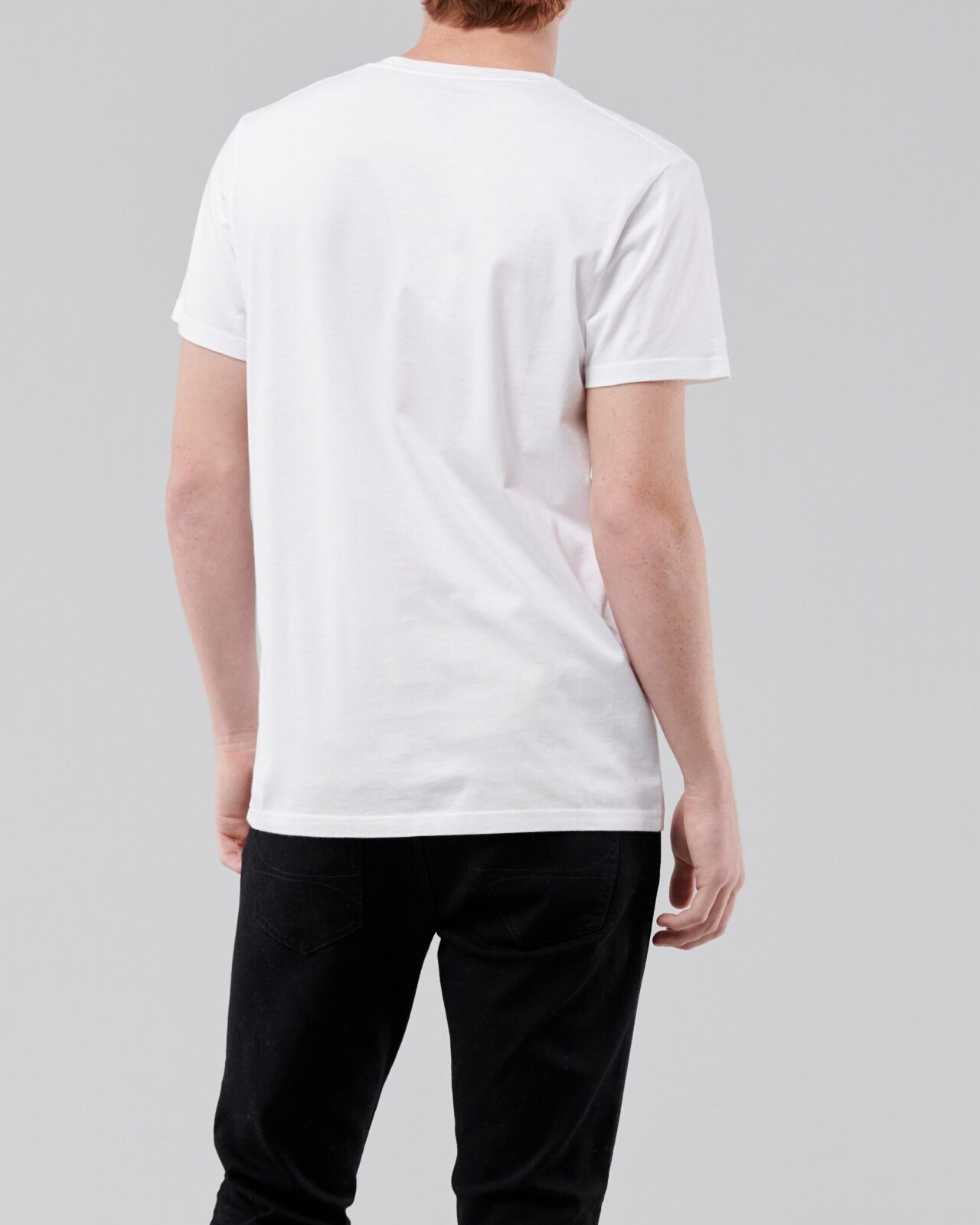Áo thun nam Hollister HCO-T188 Crewneck T-Shirt White - Ảnh 2