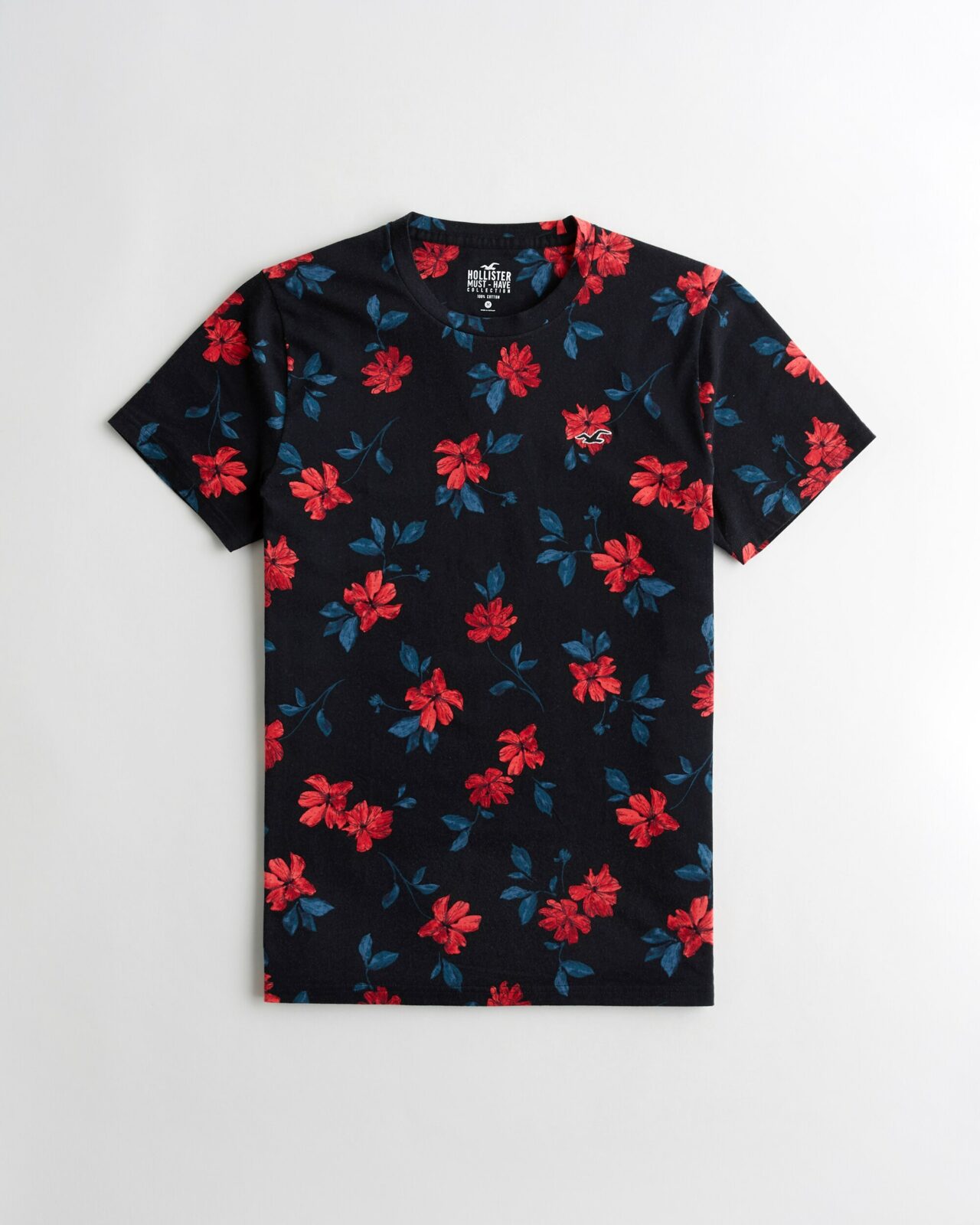 Áo thun nam Hollister HCO-T195 Roses floral crew neck tee shirt