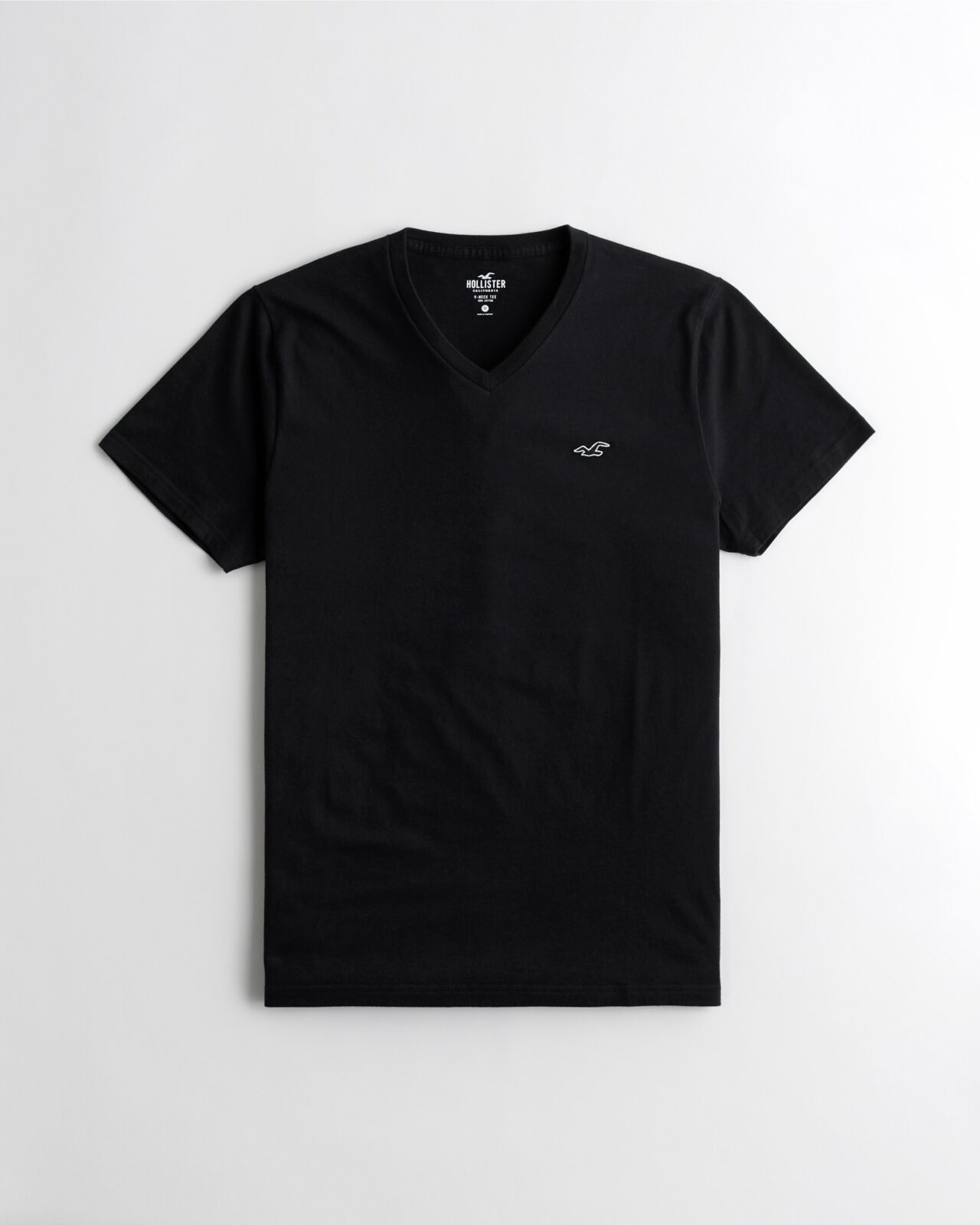 Áo thun nam Hollister HCO-T198 Must-Have V-Neck T-Shirt Black