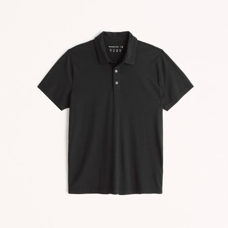Áo thun polo Abercrombie AF-P138 Cotton-Modal Polo Black