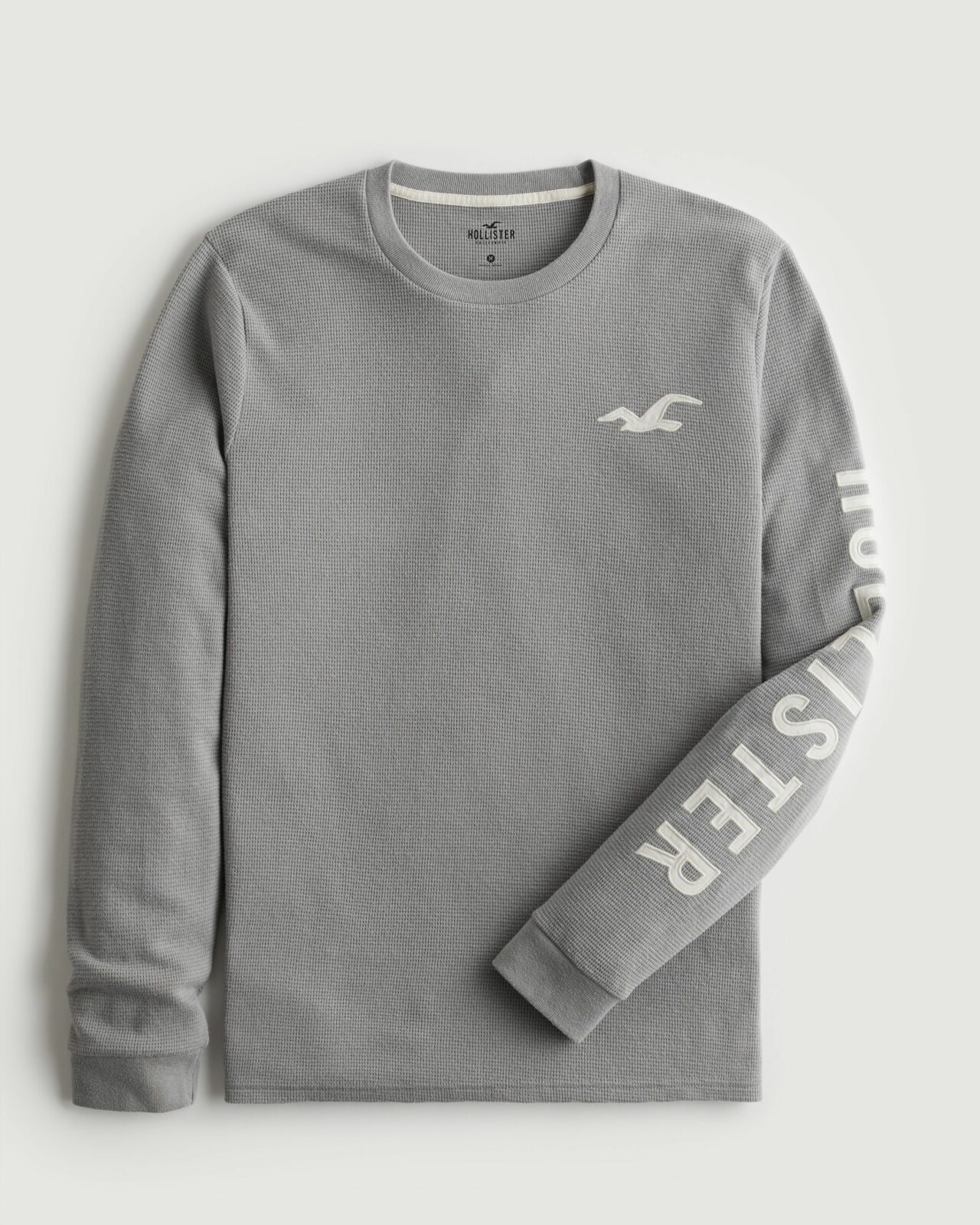 Áo thun nam tay dài Hollister HCO-HL109 Thermal Long-Sleeve Gray