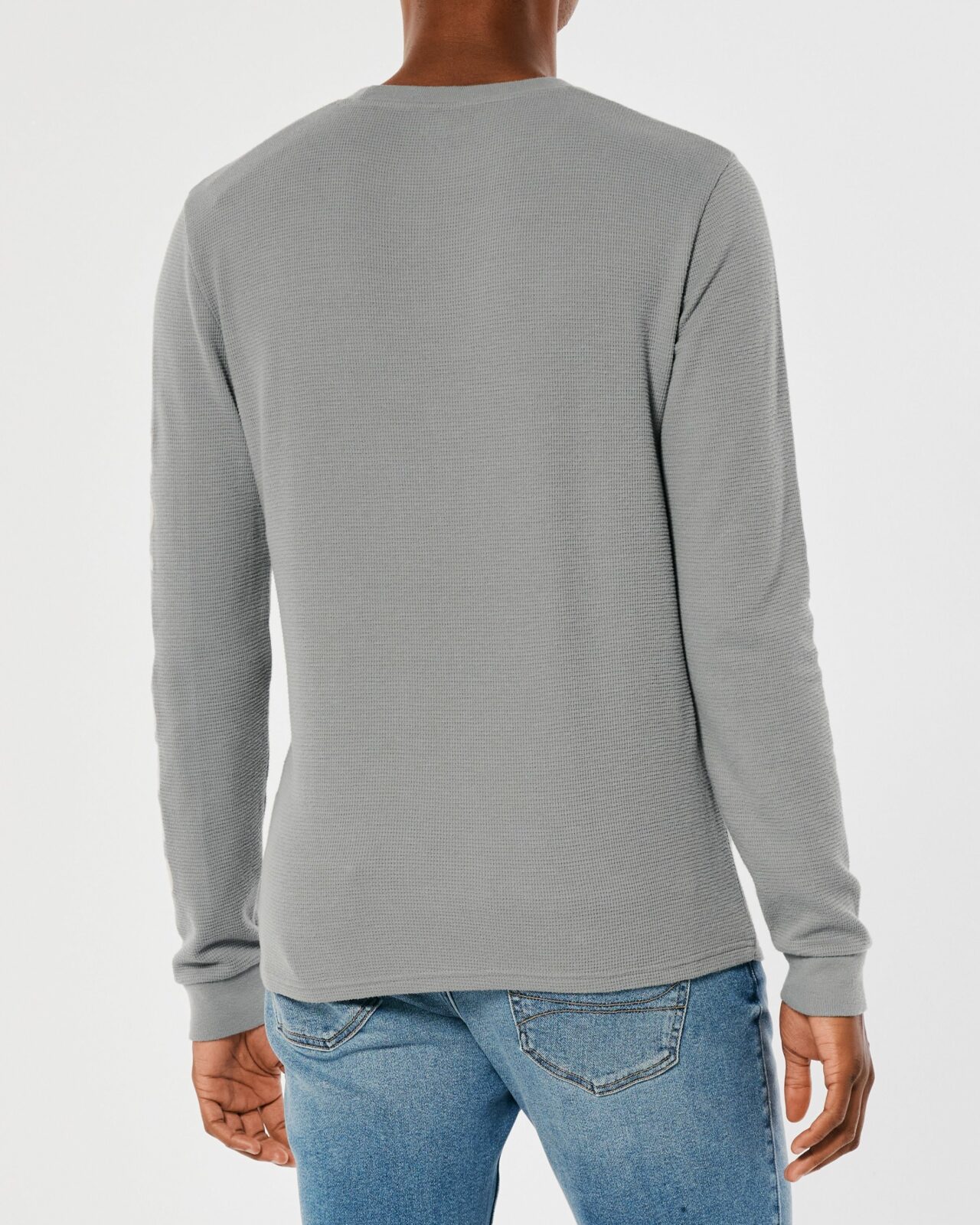 Áo thun nam tay dài Hollister HCO-HL109 Thermal Long-Sleeve Gray - Ảnh 3