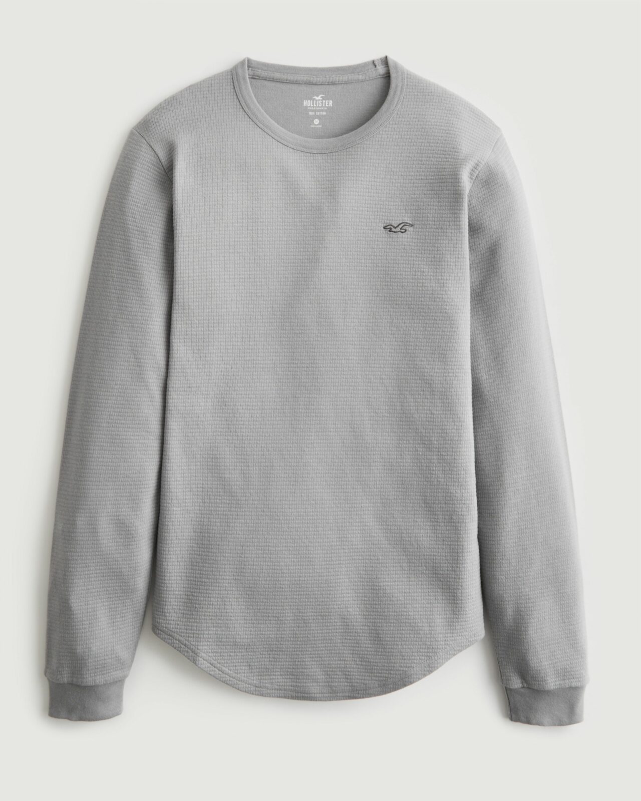 Áo thun nam tay dài Hollister HCO-HL111 Thermal Long-Sleeve Grey