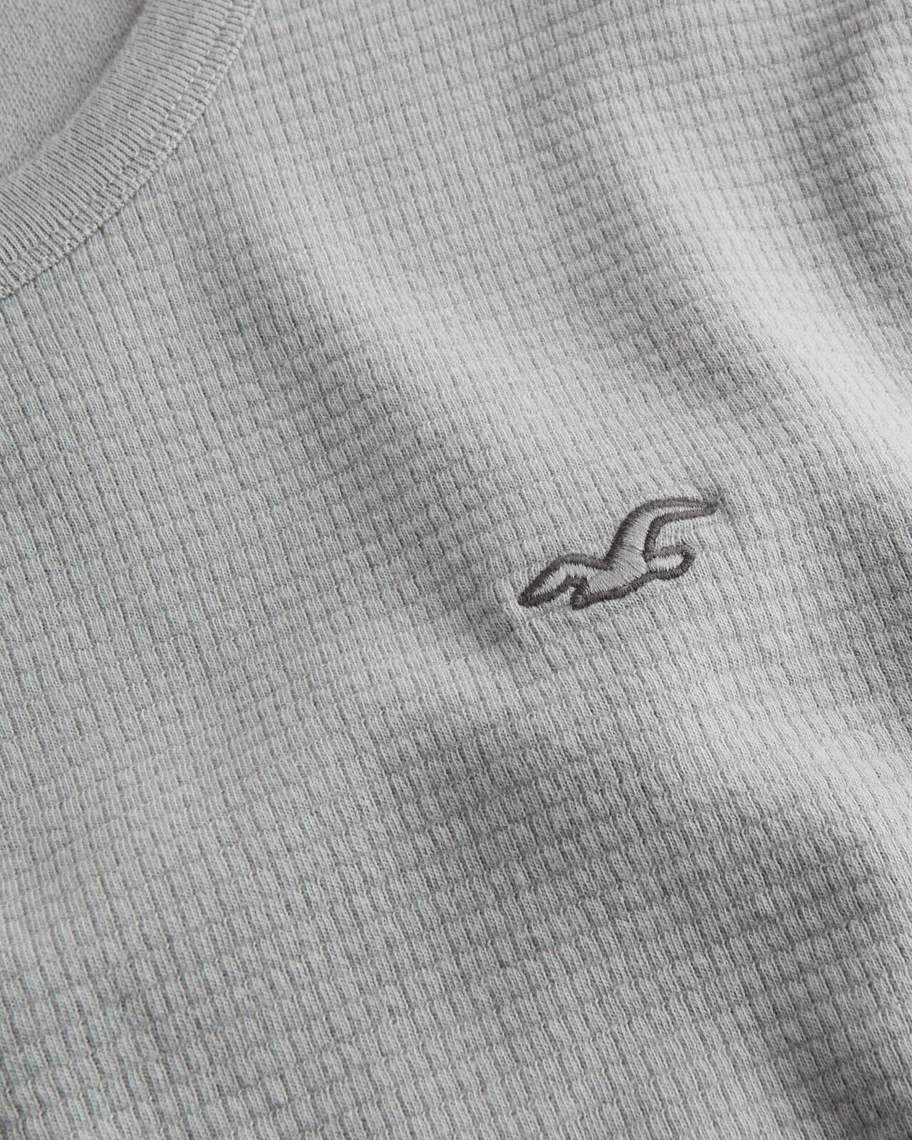 Áo thun nam tay dài Hollister HCO-HL111 Thermal Long-Sleeve Grey - Ảnh 2