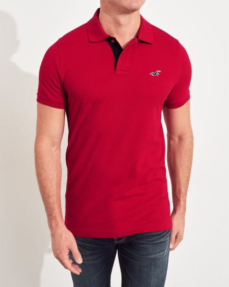 Áo thun nam Hollister HCO-P263 Logo Icon Polo Red
