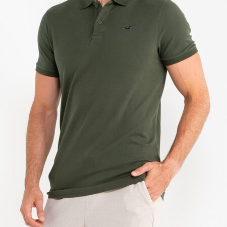 Áo thun nam Hollister HCO-P269 Stretch Icon Polo Green